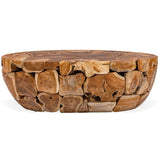 Garels Outdoor Coffee Table, Natural