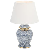 Chinoiserie Table Lamp, Blue/White
