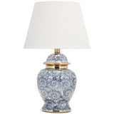 Chinoiserie Table Lamp, Blue/White