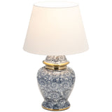 Chinoiserie Table Lamp, Blue/White
