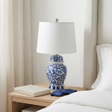 Temple Jar Table Lamp, Blue/White