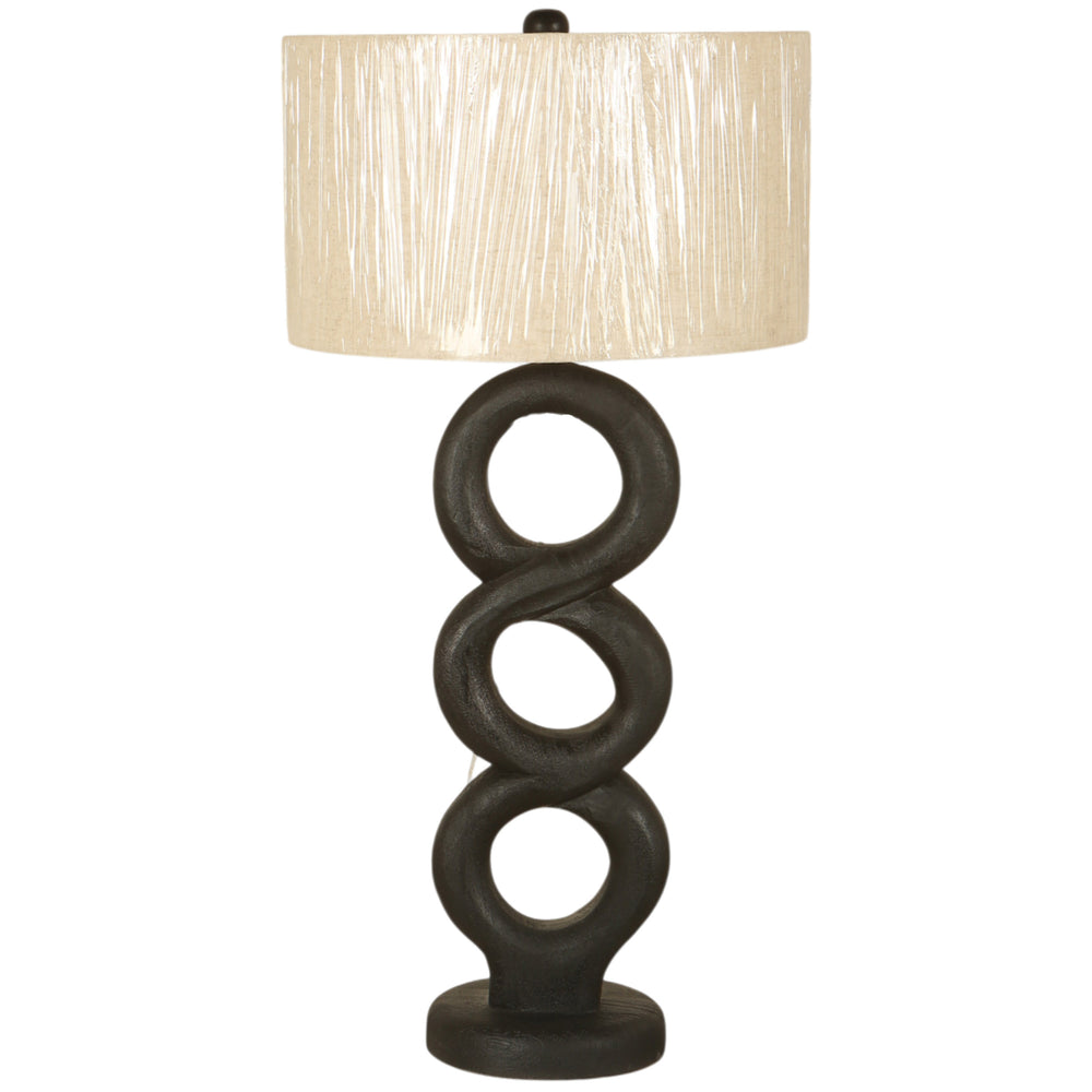 Looped Table Lamp, Black