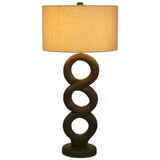 Looped Table Lamp, Black