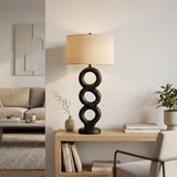 Looped Table Lamp, Black
