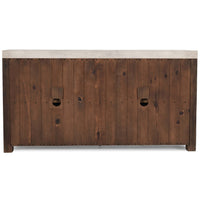 Durant 4 Door Sideboard, Distressed Gray-Furniture - Storage-High Fashion Home