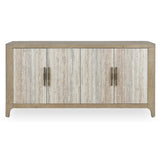 Alpine 4 Door Cabinet, Natural-Furniture - Storage-High Fashion Home