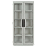 Larson Tall Cabinet, White Washed-Furniture - Storage-High Fashion Home