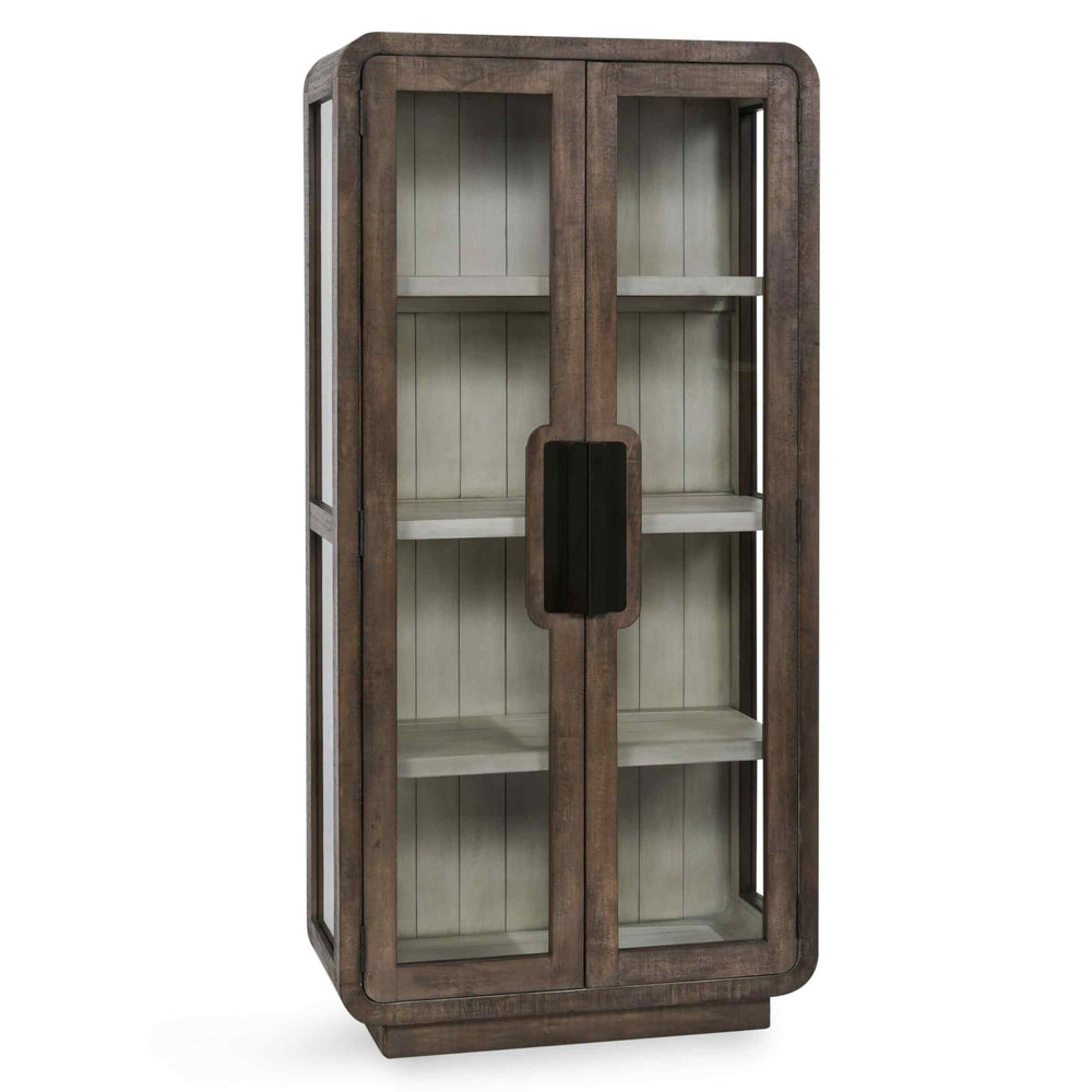 Ollie Display Cabinet, Brown-Furniture - Storage-High Fashion Home