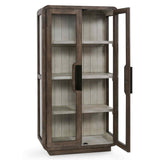 Ollie Display Cabinet, Brown-Furniture - Storage-High Fashion Home