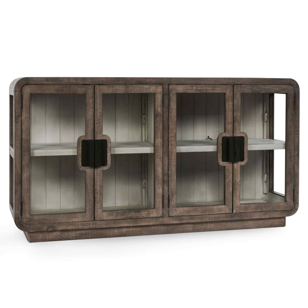 Ollie 4 Door Buffet, Brown-Furniture - Storage-High Fashion Home