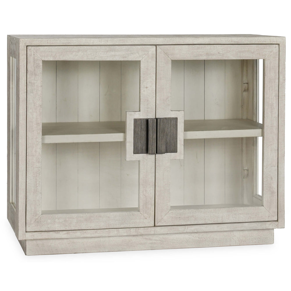 Larson 2 Door Cabinet, White Wash