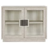 Larson 2 Door Cabinet, White Wash