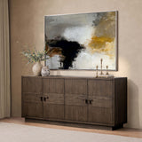 Oakridge 4 Door Cabinet, Havana Brown