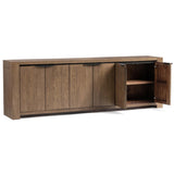 Alderson 6 Door Cabinet, Cafe Brown