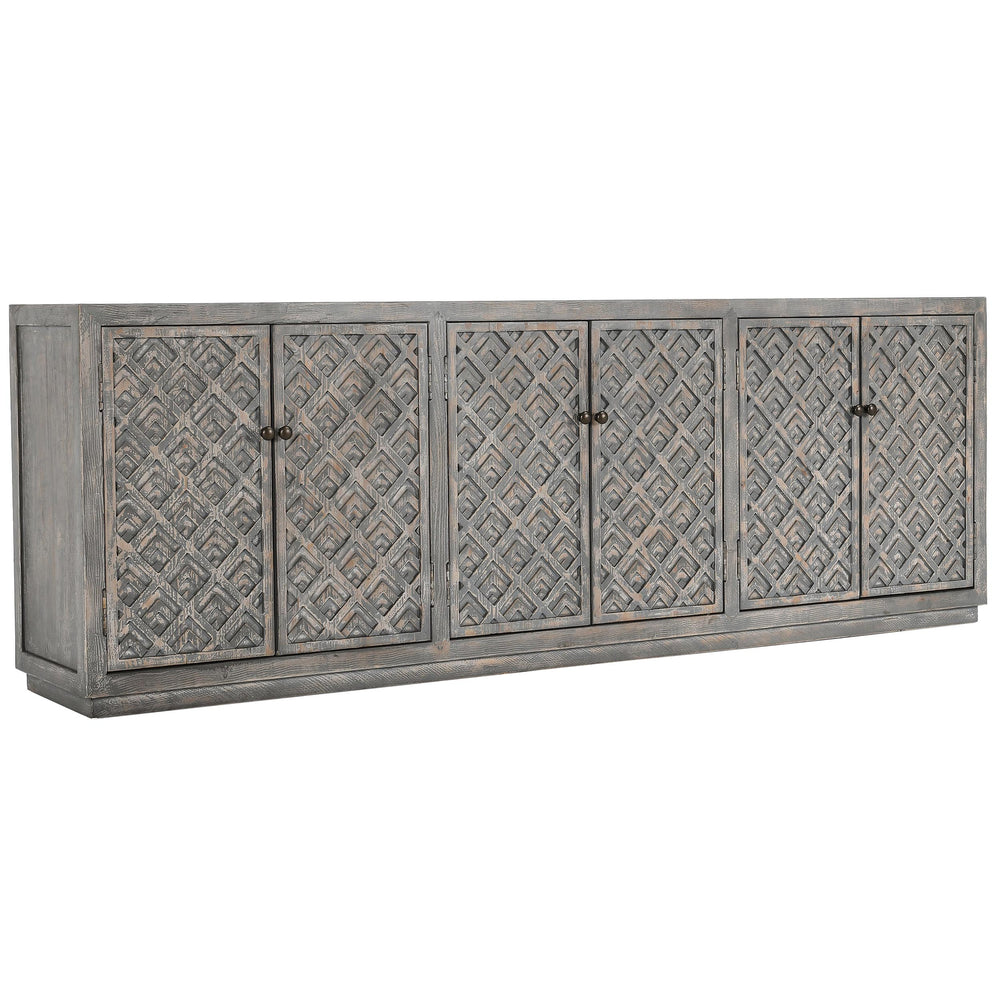Jonas 6 Door Cabinet, Antique Blue-Furniture - Storage-High Fashion Home