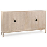 Mira 4 Door Cabinet, Soft Ash