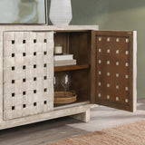 Bast 4 Door Cabinet, Timeworn Cream