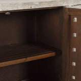 Bast 4 Door Cabinet, Timeworn Cream