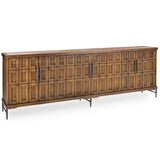 Willmark 6 Door Cabinet, Mission Brown-Furniture - Storage-High Fashion Home