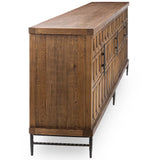 Willmark 6 Door Cabinet, Mission Brown-Furniture - Storage-High Fashion Home