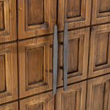Willmark 6 Door Cabinet, Mission Brown-Furniture - Storage-High Fashion Home