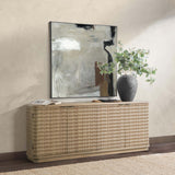 Harbor 4 Door Cabinet, Soft Reef