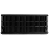 Carson 4 Door Cabinet, Loft Black