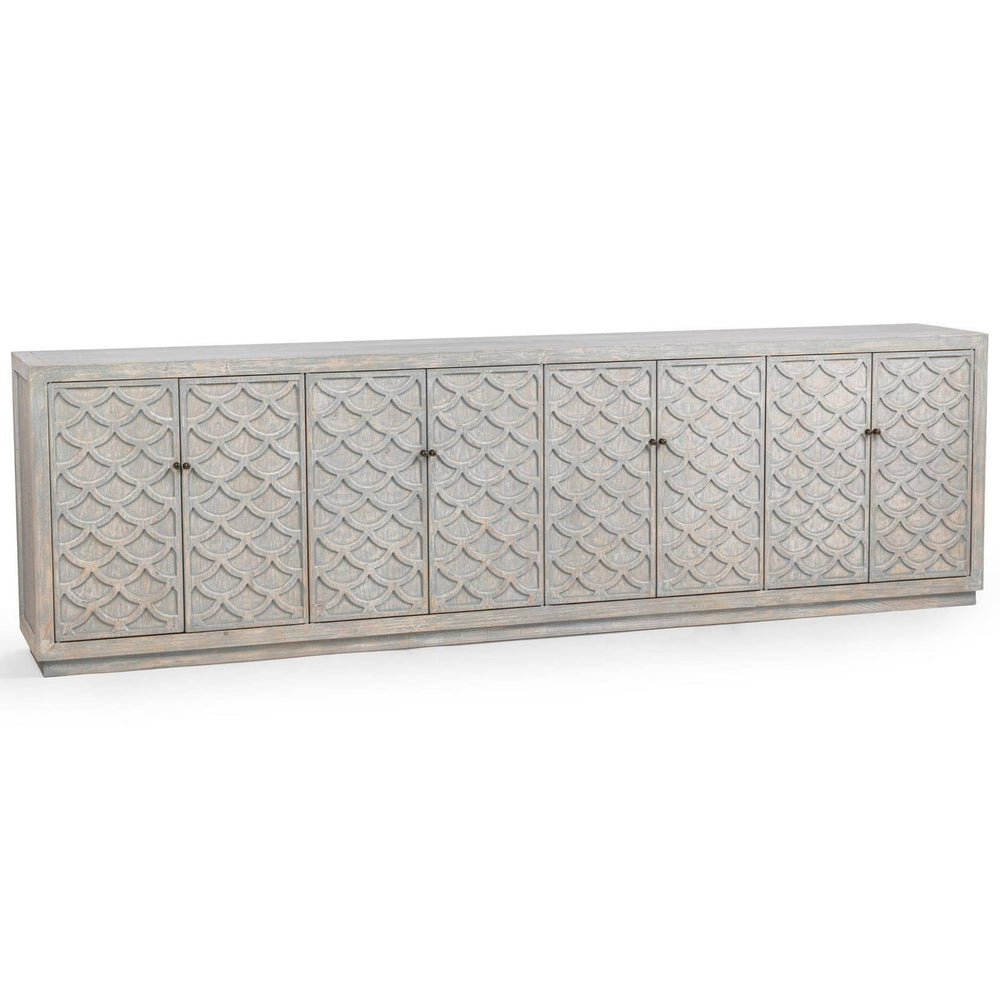 Malibu 8 Door Cabinet, Blue Washed