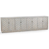 Malibu 8 Door Cabinet, Blue Washed