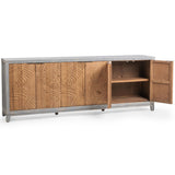 Ambrose 6 Door Cabinet, Soft Coastal