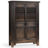 Suri Tall Cabinet, Weathered Black
