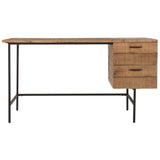 Industrial Desk, Natural-Furniture - Office-High Fashion Home