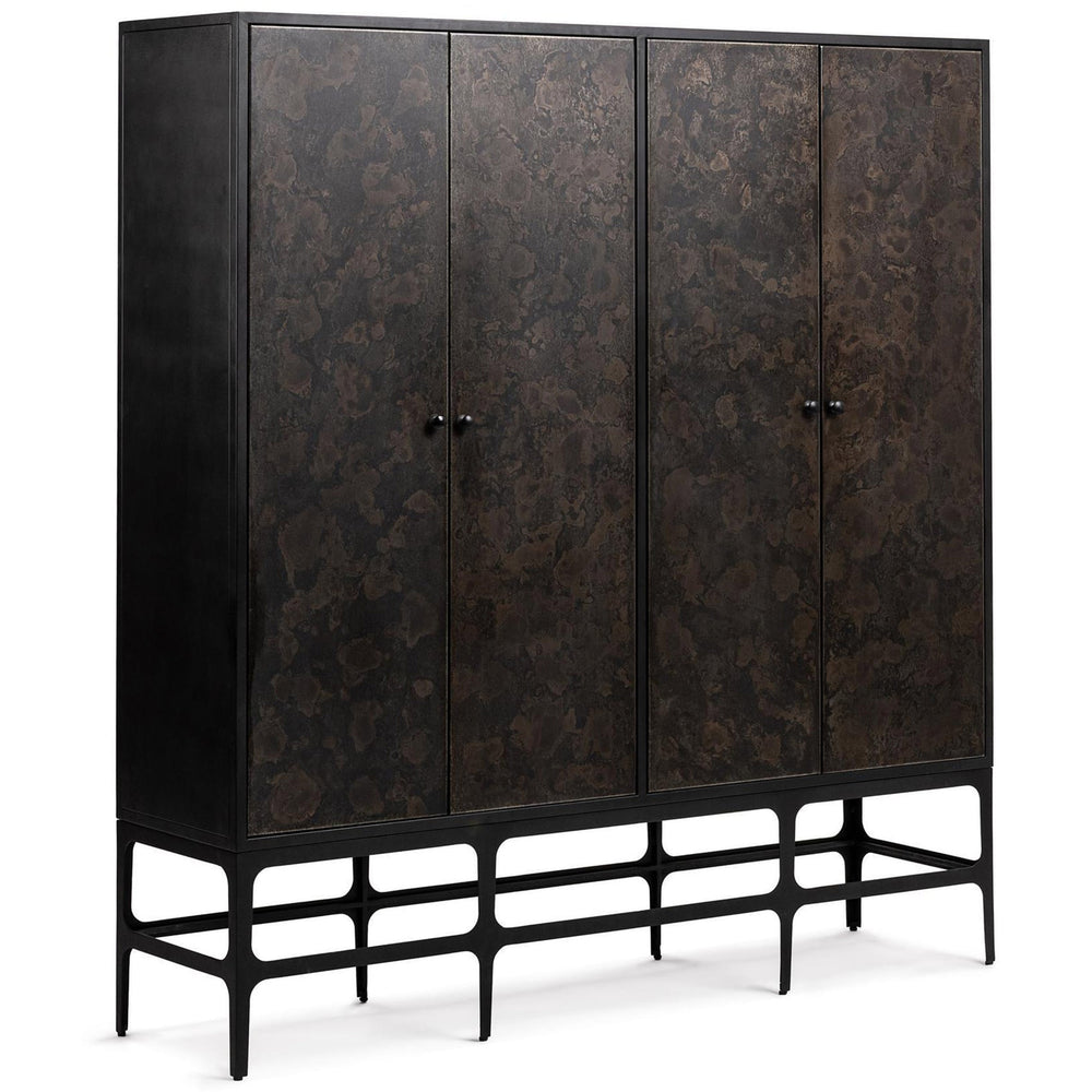 Amilio Tall Cabinet, Rust Noir