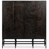 Amilio Tall Cabinet, Rust Noir