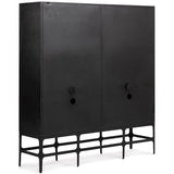 Amilio Tall Cabinet, Rust Noir
