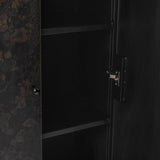 Amilio Tall Cabinet, Rust Noir