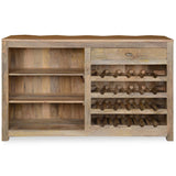 Prism Bar Cabinet, Natural-Furniture - Storage-High Fashion Home