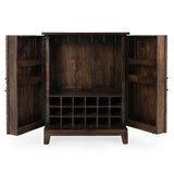 Vivienne Bar Cabinet, Bark Brown-Furniture - Storage-High Fashion Home