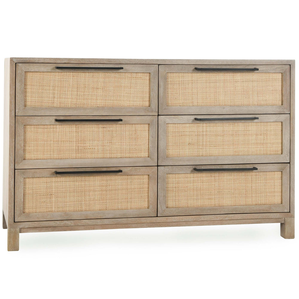 Jensen 6 Drawer Dresser, Meadow Taupe-Furniture - Bedroom-High Fashion Home