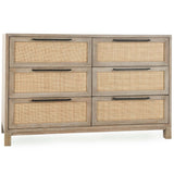Jensen 6 Drawer Dresser, Meadow Taupe-Furniture - Bedroom-High Fashion Home
