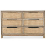 Jensen 6 Drawer Dresser, Meadow Taupe-Furniture - Bedroom-High Fashion Home