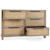 Jensen 6 Drawer Dresser, Meadow Taupe-Furniture - Bedroom-High Fashion Home
