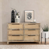 Jensen 6 Drawer Dresser, Meadow Taupe-Furniture - Bedroom-High Fashion Home