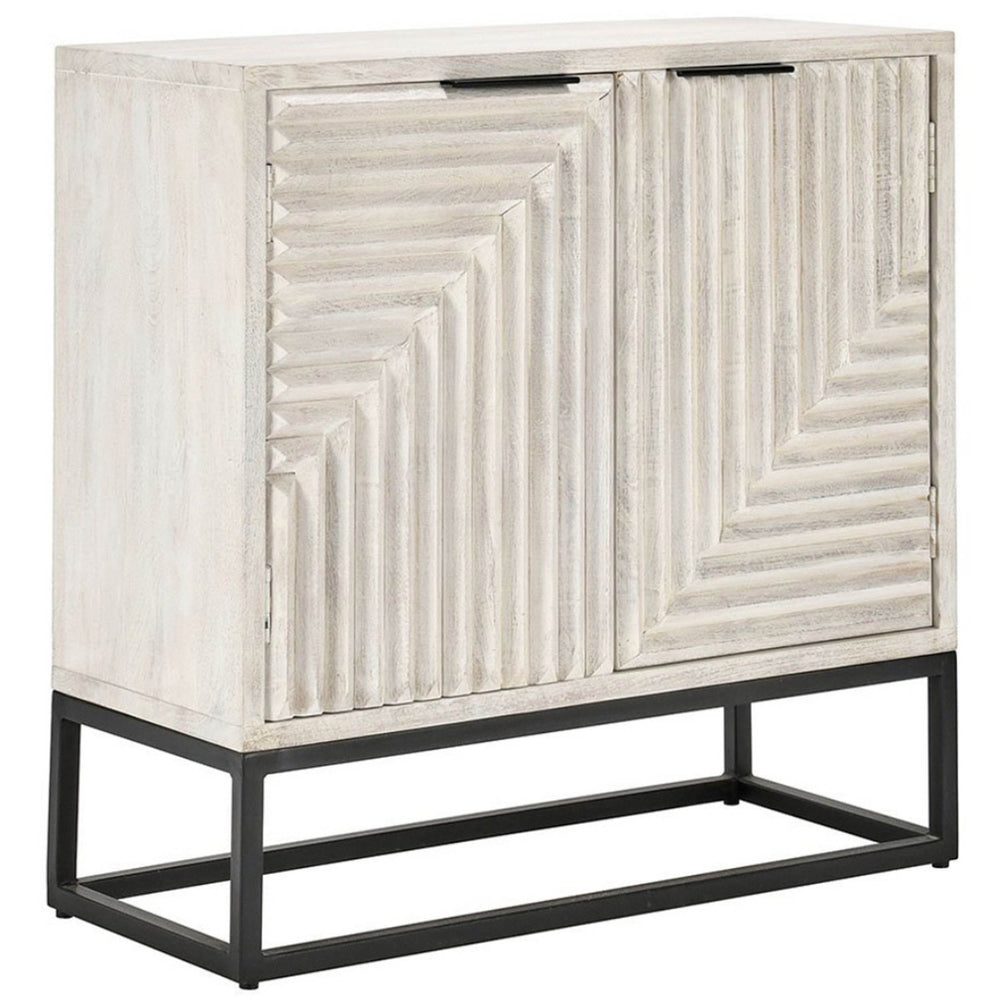 Flint 2 Door Cabinet, Coastal White