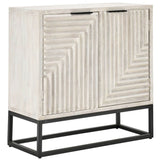 Flint 2 Door Cabinet, Coastal White
