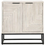Flint 2 Door Cabinet, Coastal White