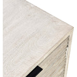 Flint 4 Door Cabinet, Coastal White-Furniture - Storage-High Fashion Home