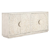 Apollo 4 Door Cabinet, Coastal White-Furniture - Storage-High Fashion Home