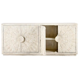 Apollo 4 Door Cabinet, Coastal White-Furniture - Storage-High Fashion Home