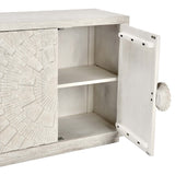 Apollo 4 Door Cabinet, Coastal White-Furniture - Storage-High Fashion Home
